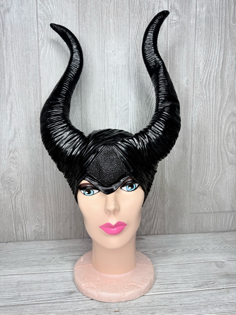 Deluxe Long Queen Horns maleficent Headpiece hat horns Halloween costume